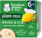 GERBER Organic 100% Növényi mangó és kiwi desszert kókusztejjel (4x 90 g)