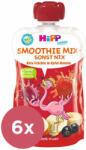 HiPP 6x HiPP BIO Smoothie Almás-Banános-Piros gyümölcs 120 ml