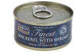 Fish4Cats Konzerva macskáknak Finest makréla garnélával 70 g