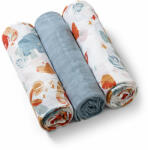 BabyOno Muszlin pelenka Super soft 3 db - kék