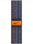 Apple Curea Apple pentru Apple Watch 41mm Game Royal/Orange Nike Sport Loop (MTL23ZM/A) (MTL23ZM/A)