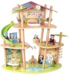 Hape Дървен комплект Hape - Бамбуковата къща на пандите, 25 части (H3413)