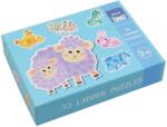 ANDREU Toys Комплект прогресивни пъзели Andreu Toys - Животните и техните малки, 6 броя (DQ0413-1) - ozone