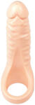 realistixxx - dildo realist dublu cu inel pentru penis - silicon natur (05389140000) Dildo