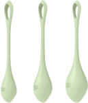 Satisfyer Yoni Power 2 - вагинални топчета сет - 3 броя - зелени