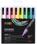 uni Posca Filctoll PC-3M 8db-os készlet PASZTELL (világosZöld, Zöld, barack, korall, sárga, égkék, levendula, elefántcsont)