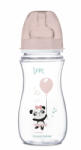 Canpol babies üveg széles szájjal EXOTIC ANIMALS 300ml - rózsaszín