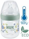 Nuk for Nature palack hőmérséklet-szabályozással 150 ml - zöld