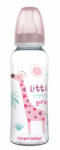Canpol babies Canpol baby üveg AFRIKA nyomattal 250ml - rózsaszín