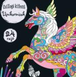 Napraforgó Könyvkiadó Csillogó kifestő - Unikornisok - bookfriends