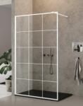 NEW TRENDY New Modus White zuhanykabin fal walk-in 90 cm fehér matt/üveg mintával EXK-2213