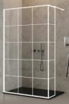 NEW TRENDY New Modus White zuhanykabin fal walk-in 100 cm fehér matt/üveg mintával EXK-2241 (EXK2241)