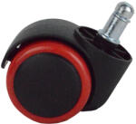 MERCURY Kerék, gumírozott, átmérő 50mm, csap 11mm - piros - szekcenter - 1 545 Ft