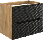 Comad Ocean Black dulap 70x46x57 cm negru-stejar OCEAN BLACK 82-70-2S (OCEANBLACK82702S)