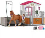 Schleich 72177 Lómosó és istálló hannoveri kancával (SCH72177) - morzsajatekbolt