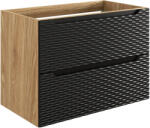 Comad Ocean Black dulap 80x46x57 cm negru-stejar OCEAN BLACK 82-80-2S (OCEANBLACK82802S)