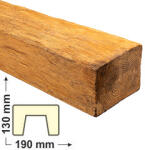 Elite Decor DecoWood Bükk-190 Modern poliuretán gerenda - 3 méteres (ED 105) (Beam Modern ED 105 (3 m) classic light 19х13)