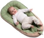 Kidizi Cosulet bebelus pentru dormit din tesatura de in Kidizi Baby Nest Cocoon 90x50 cm Olive (5949551908210)