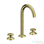 Hansgrohe AXOR ONE Select 170 3 üléses mosdó csaptelep, klik-klak leeresztővel, Polírozott arany hatású 48070990 (48070990)