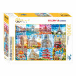 Brain Tree Puzzle Emlékművek színekben 1000 db (BT2101008)