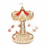 Robotime 3D puzzle játék doboz Láncos körhinta színes (EA02)