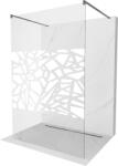 Mexen Kioto, Walk-In zuhany paraván 100 x 200 cm, 8 mm átlátszó üveg fehér mintás, grafit profil, 800-100-002-66-85 (800-100-002-66-85)
