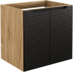 Comad Luxor Black szekrény 60x46x57 cm fekete-tölgy LUXOR BLACK 82-60-2D
