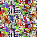  Tapet personalizat Litere colorate 11