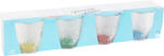Excellent Houseware Set 4 pahare Excellent Houseware, sticla, 8.5x9 cm, 300 ml, transparent multicolor (KO-170488640) Pahar