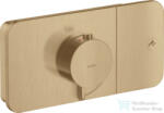 Hansgrohe AXOR ONE termosztátos falsík alatti kád /zuhany csaptelep, szálcsiszolt bronz 45711140 (45711140)