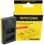 Patona Dual LCD USB töltő f. Fuji NP-W126 HS30 EXR HS30EXR HS-30EXR HS33 EXR HS33EXR HS-33EXR XPro 1 X-Pro 1 (PT-1861)