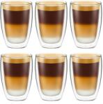 KRASINO Set 6 pahare Krasino Selory, pereti dubli, sticla borosilicat, 300 ml Pahar