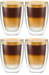 KRASINO Set 4 pahare Krasino Selory, pereti dubli, sticla borosilicat, 300 ml Pahar
