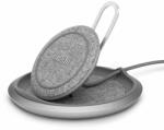 Moshi Lougne Q Wireless Charging Stand - луксозна поставка (пад) за безжично зареждане за Qi съвместими устройства (сив)