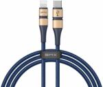 Baseus BMX Double-Deck USB-C to Lightning Cable PD 18W - MFI сертифициран USB-C към Lightning кабел за Apple устройства с Lightning порт (120 см) (син)