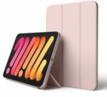 elago Smart Folio Case - магнитен полиуретанов кейс с поставка за iPad mini 6 (2021) (розов)