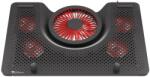GENESIS Laptop Cooling Pad Oxid 550 - охлаждаща ергономична поставка за Mac и преносими компютри до 17.3 инча (черен)