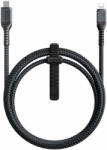 Nomad Rugged USB-C to Lightning Cable - здрав кабел с въжена оплетка за устройства с Lightning порт (150 см) (черен)