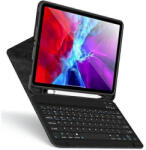 USAMS Winro Case and Bluetooth Keyboard - кожен калъф и безжична блутут клавиатура за iPad Pro 11 M2 (2022), iPad Pro 11 M1 (2021), iPad Pro 11 (2020) (черен)