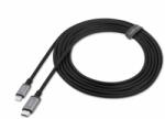Moshi USB-C to Lightning Cable 3m - сертифициран (MFI) USB-C към Lightning кабел за Apple устройства с Lightning порт (300см) (черен)