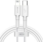 Baseus BMX Mini USB-C to Lightning Cable PD 18W - MFI сертифициран USB-C към Lightning кабел за Apple устройства с Lightning порт (120 см) (бял)