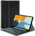 Techsuit CozyTab Case and Bluetooth Keyboard - кожен калъф и безжична блутут клавиатура за iPad Pro 11 M2 (2022), iPad Pro 11 M1 (2021), iPad Pro 11 (2020), iPad Pro 11 (2018) (черен)