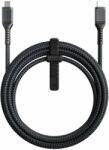 Nomad Kevlar USB-C to USB-C Charging Cable 100W - здрав кевларен USB-C към USB-C кабел за MacBook и устройства с USB-C порт (300 см) (черен)