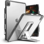 Ringke Fusion Combo Case - удароустойчив хибриден кейс и сгъавема поставка за iPad Pro 12.9 M1 (2021) (тъмносив)