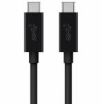 Belkin USB-C 3.1 to USB-C 100W Cable - USB-C към USB-C кабел за устройства с USB-C порт (100 см) (черен)