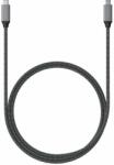 Satechi USB4 USB-C to USB-C Cable, 8K, 100W, 40Gbps - здрав USB4 кабел с въжена оплетка за устройства с USB-C порт (80 см) (черен)