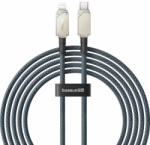 Baseus Aramid Fiber Braiding USB-C to Lightning Cable PD 20W (P10355803221-01) - изключително здрав USB-C към Lightning кабел за Apple устройства с Lightning порт (200 см) (син)