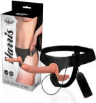 Harness Attraction - vibráló páros vibrátor 18 cm - 3, 5 cm - szexvital
