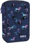 DERFORM Penar școlar echipat Derform BackUp - Horses, 3 fermoare (88881) Penar