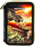 DERFORM Penar școlar echipat Derform Dinosaur 18 - Cu 2 fermoare (PWDDN18) Penar
